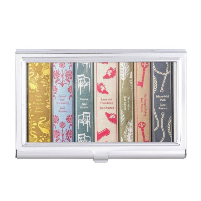 Jane Austen's Books Business Card Holder (Front)