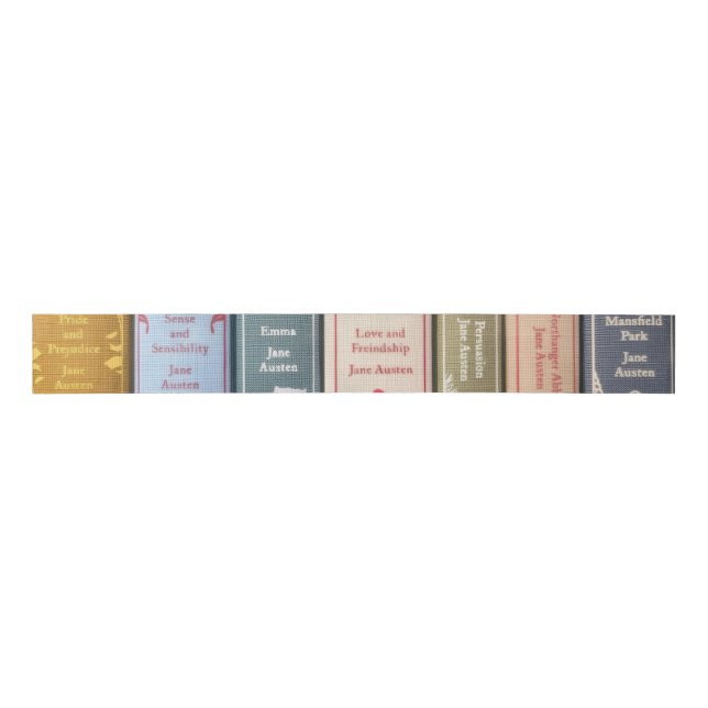Jane Austen's books Grosgrain Ribbon (Front)