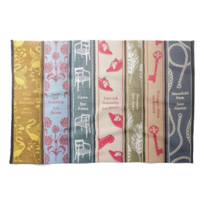 Jane Austen's books Kitchen Towel