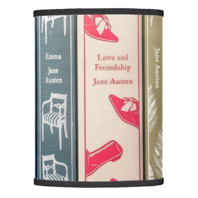 Jane Austen's books Lamp Shade (Front)
