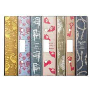 Jane Austen's Books  Light Switch Cover