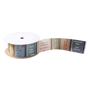 Jane Austen's Books Satin Ribbon