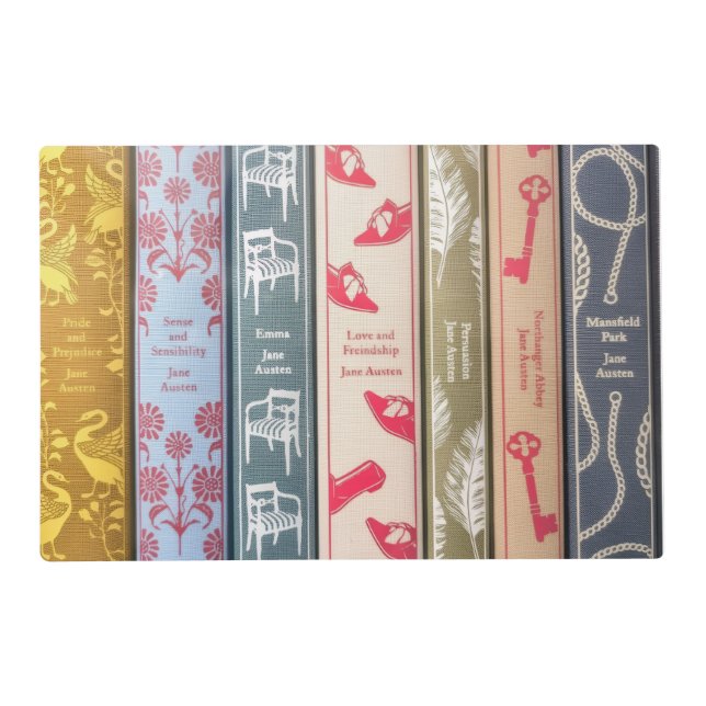 Jane Austen's books/wallpaper Placemat (Front)
