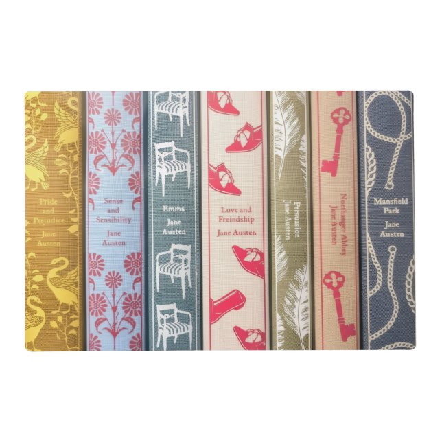 Jane Austen's books/wallpaper Placemat (Front)