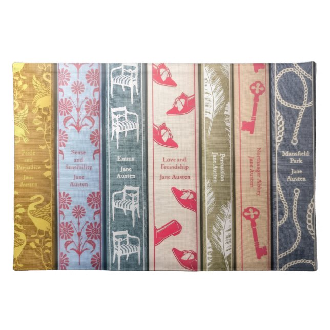 Jane Austen's BooksCloth Placemat (Front)