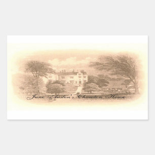 Jane Austen's Chawton House Rectangular Sticker