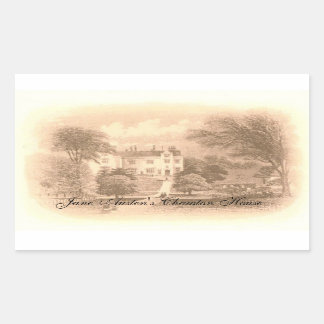 Jane Austen's Chawton House Rectangular Sticker