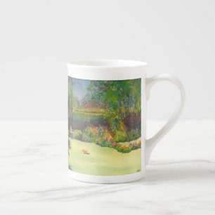 Jane Austen's Garden II Watercolor Bone China Mug