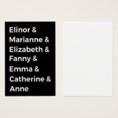 Jane Austen's Heroines I (Front & Back)