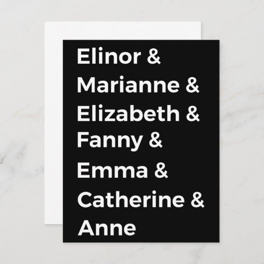 Jane Austen's Heroines I (Front/Back)