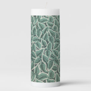 Jane Austen's Home Leaf Wallpaper Pillar Candle