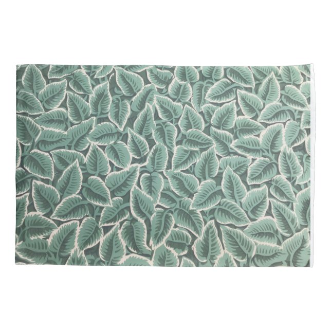 Jane Austen's Home Leaf Wallpaper Pillow Case (Back)
