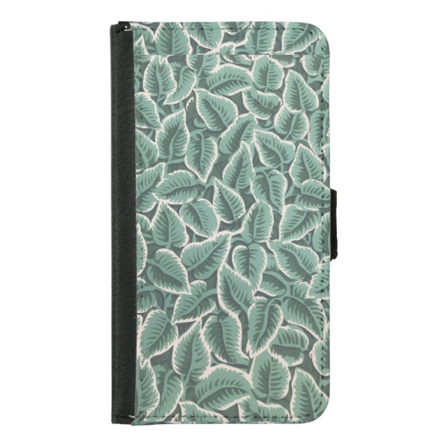 Jane Austen's home wallpaper notebook Samsung Galaxy Wallet Case (Front)