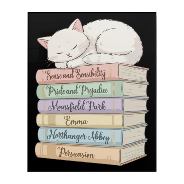 Jane Austen's Novels IX Acrylic Print (Front)