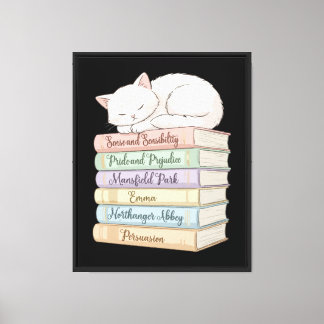 Jane Austen's Novels IX Canvas Print