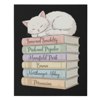Jane Austen's Novels IX Faux Canvas Print
