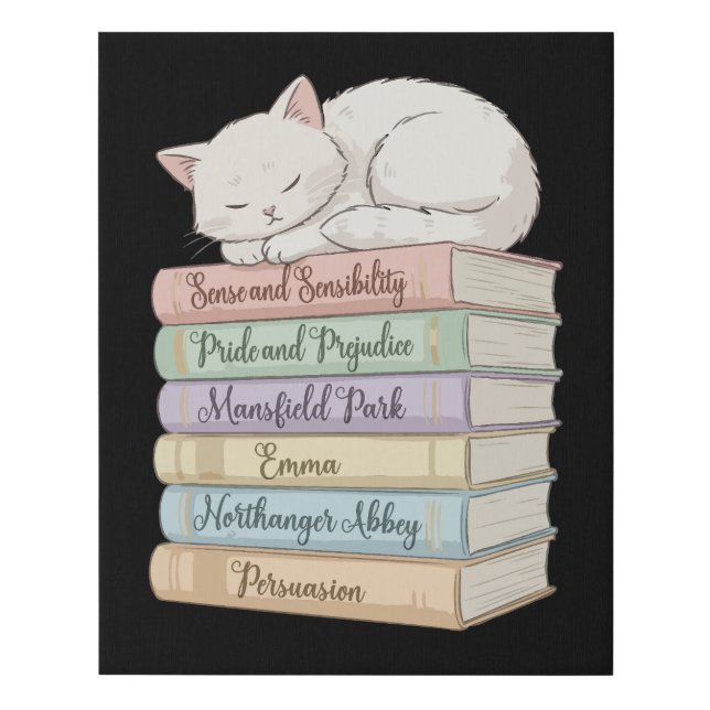 Jane Austen's Novels IX Faux Canvas Print (Front)