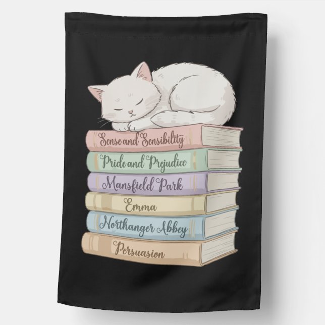 Jane Austen's Novels IX House Flag (Front)