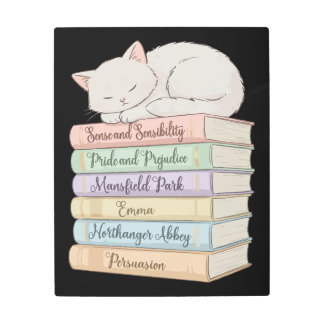 Jane Austen's Novels IX Metal Print