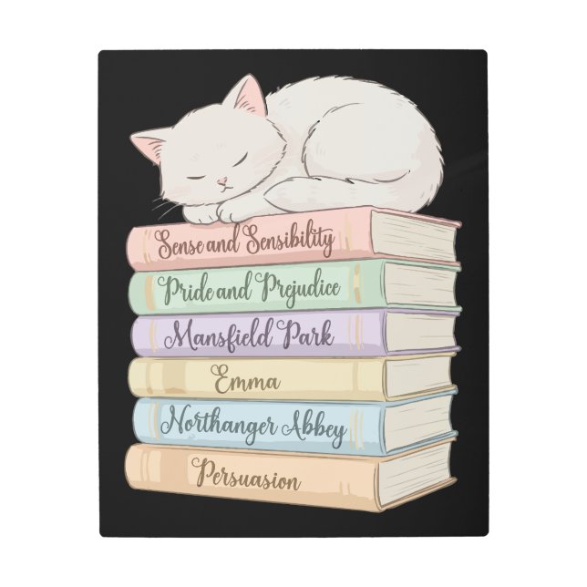 Jane Austen's Novels IX Metal Print (Front)
