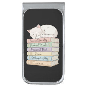 Jane Austen's Novels IX Silver Finish Money Clip