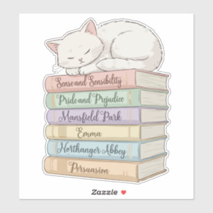 Jane Austen's Novels IX Sticker