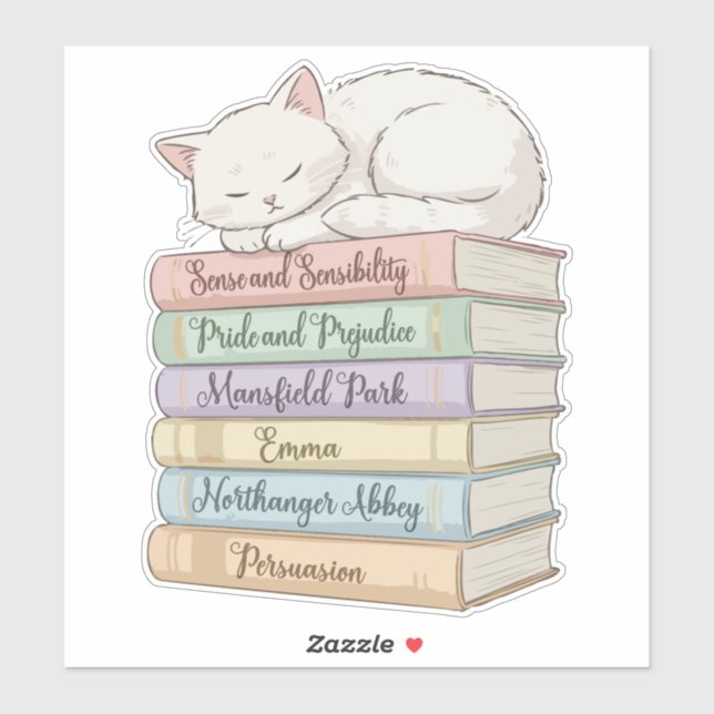 Jane Austen's Novels IX Sticker (Sheet)