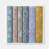 Jane Austen's novels on a magnet