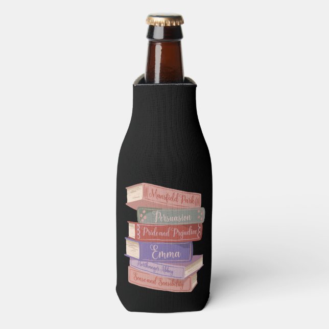 Jane Austen's Novels V Bottle Cooler (Bottle Front)
