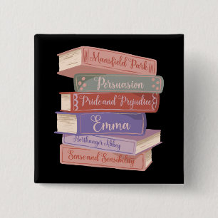 Jane Austen's Novels V Button