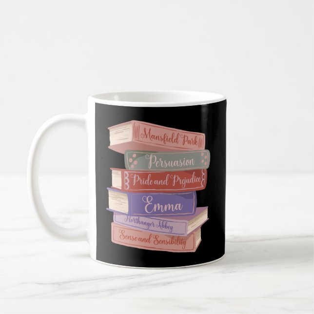 Jane Austen's Novels V Coffee Mug (Left)