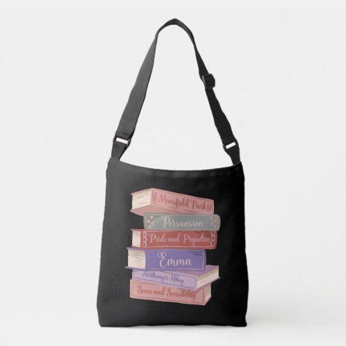 Jane Austens Novels V Crossbody Bag