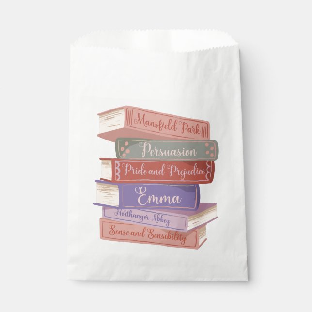 Jane Austen's Novels V Favor Bag (Front)