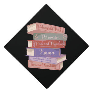 Jane Austen's Novels V Graduation Cap Topper