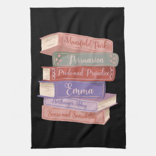 Jane Austen's Novels V Kitchen Towel