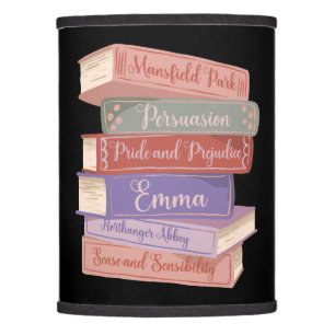 Jane Austen's Novels V Lamp Shade
