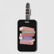 Jane Austen's Novels V Luggage Tag