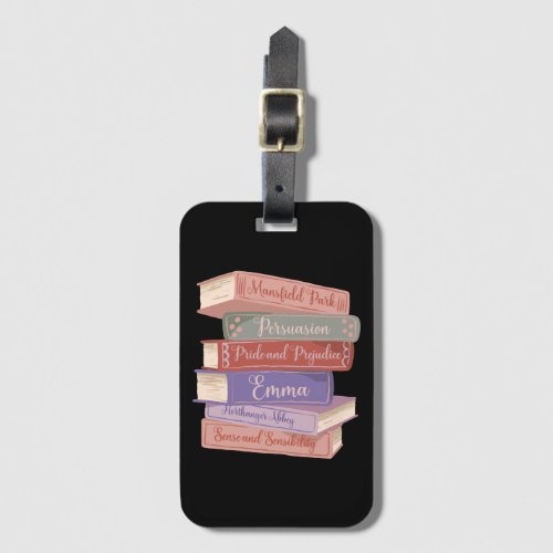 Jane Austens Novels V Luggage Tag
