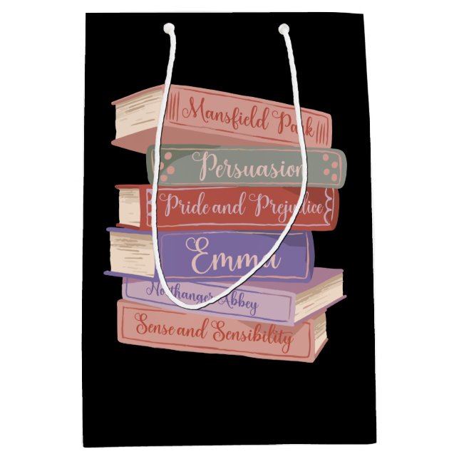 Jane Austen's Novels V Medium Gift Bag (Front)