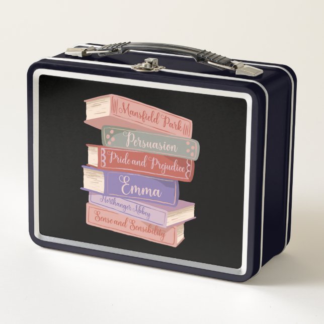 Jane Austen's Novels V Metal Lunch Box (Front)