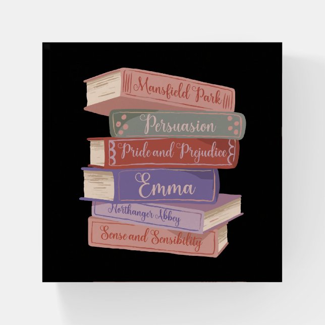 Jane Austen's Novels V Paperweight (Front)