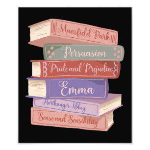 Jane Austen's Novels V Photo Print