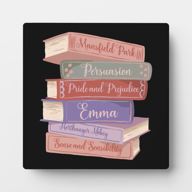 Jane Austen's Novels V Plaque (Front)