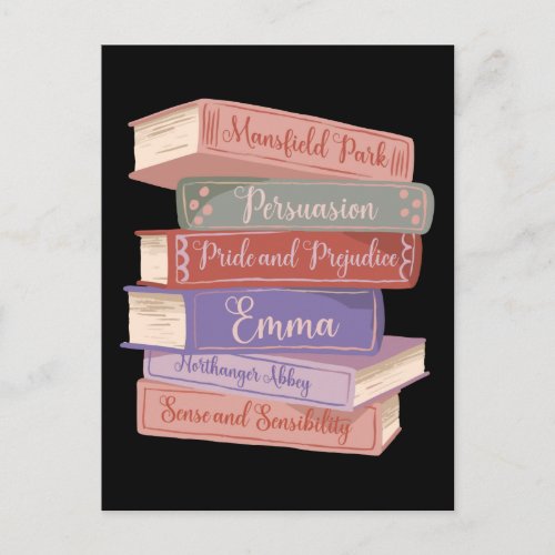 Jane Austens Novels V Postcard