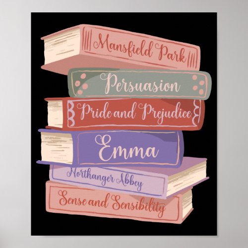 Jane Austens Novels V Poster