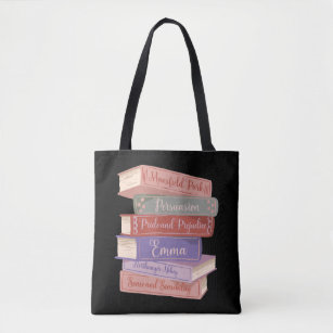 Jane Austen's Novels V Tote Bag