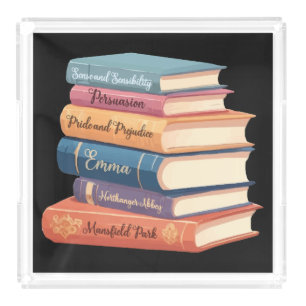 Jane Austen's Novels VII Acrylic Tray