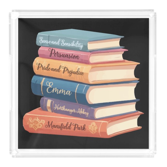 Jane Austen's Novels VII Acrylic Tray (Front)