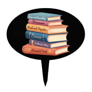 Jane Austen's Novels VII Cake Topper