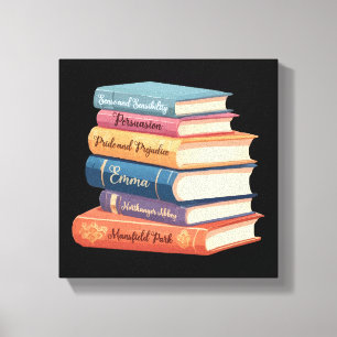 Jane Austen's Novels VII Canvas Print